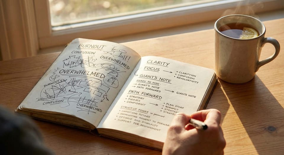 不想上班？《巨人的筆記》教你用「記錄」找出真正原因，啟動低風險的自我探索